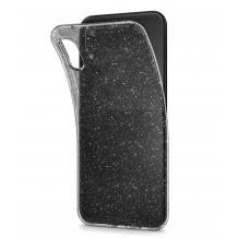 Силиконов калъф / гръб / TPU Bling за Samsung Galaxy A50 / A50S / A30S  - прозрачно сив / брокат