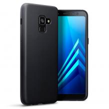 Силиконов калъф / гръб / TPU за Samsung Galaxy A6 2018 A600F - черен