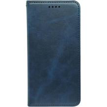 Кожен калъф Flip тефтер Magnetic Book със стойка за Motorola Moto G35 5G - тъмно син
