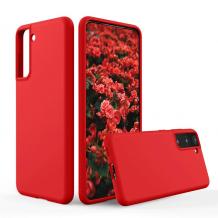 Силиконов калъф / гръб / кейс TPU Silicone Soft Cover за Samsung S24 Plus - червен