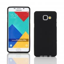 Силиконов калъф / гръб / TPU за Samsung Galaxy A5 2016 A510 - черен / мат