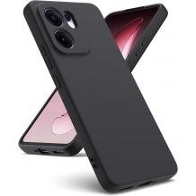Силиконов калъф / кейс / Nano TPU за Oppo Reno 13F - черен гръб със защита за камерата