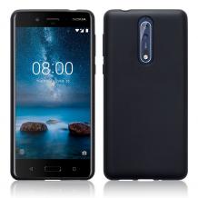 Силиконов калъф / гръб / TPU Case за Nokia 8 2017 - черен / мат
