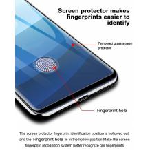 Оригинален извит стъклен протектор FULL GLUE за Samsung Galaxy S10 / Извит стъклен скрийн протектор с лепило по цялата повърхност за Samsung Galaxy S10 - черен