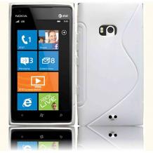 Силиконов калъф ТПУ S-Line за Nokia Lumia 900 - бял