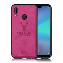 Луксозен гръб Deer за Huawei P20 Lite - цикламен