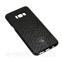 Луксозен твърд гръб със силиконова кант за Samsung Galaxy S8 G950 - Santa Barbara Polo Club Knight / Black Snake