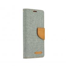 Кожен калъф Flip тефтер Canvas Mercury Book със стойка за Huawei Mate 10 Lite / Honor 9i - сив