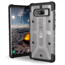 Оригинален Удароустойчив гръб UAG Urban Armor Gear Plasma Series за Samsung Galaxy Note 8 - прозрачен / черен кант