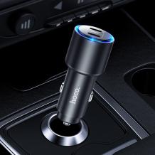 Зарядно за кола HOCO NZ3 / Dual USB Type-C / Quick Car Charger QC3.0 / PD40W - черно