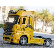 Метален камион с отварящи се врати капаци светлини и звуци Mercedes-Benz Actros 1:24