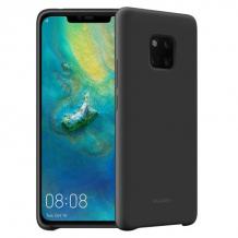 Оригинален гръб Silicone Cover за Huawei Mate 20 Pro - черен
