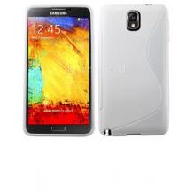 Силиконов калъф / гръб / ТПУ S-Line за Samsung Galaxy Note 3 III N9000 N9002 N9005 - бял