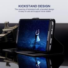 Кожен калъф Flip тефтер S-view със стойка за Samsung Galaxy Note 8 N950 - черен
