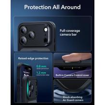 Оригинален гръб / Case Anti-Shock ESR Magsafe iPhone 17 Pro Max Camera Control MagSafe Compatible Military-Grade Protection Frosted Black 