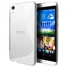 Силиконов калъф / гръб / TPU S-Line за HTC Desire 626 - прозрачен