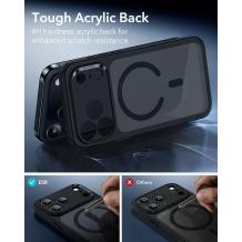 Оригинален гръб / Case Anti-Shock ESR Magsafe iPhone 17 Pro Max Camera Control MagSafe Compatible Military-Grade Protection Frosted Black 