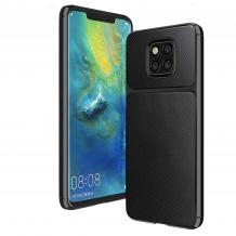 Силиконов калъф / гръб / TPU Hybrid за Huawei Mate 20 Pro - черен / Ferilinso Carbon