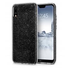 Силиконов калъф / гръб / TPU Bling за Huawei Y6 2019 - прозрачен / брокат