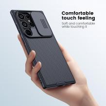 Оригинален Твърд кейс Nillkin Camshield Pro за Samsung Galaxy S24 Ultra - черен гръб Carbon
