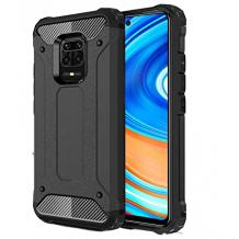 Силиконов гръб TPU Spigen Hybrid с твърда част за Xiaomi Redmi Note 9S / Note 9 Pro – черен