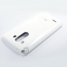 Луксозен силиконов калъф / гръб / TPU Mercury GOOSPERY Jelly Case за LG G3 S / LG G3 Mini D722 - бял