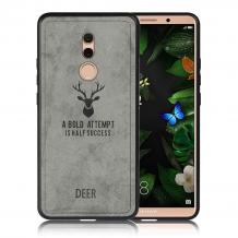 Луксозен гръб Deer за Nokia 7.1 (2018) - сив