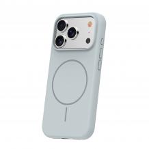 Силиконов калъф Silicone Thin MagSafe за iPhone 17 Pro Max / iPhone 18 Pro Max – Сребрист