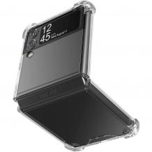 Удароустойчив силиконов калъф / гръб / TPU за Samsung Galaxy Z Flip3 5G - прозрачен