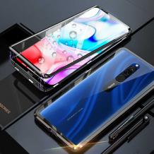 Магнитен калъф Bumper Case 360° FULL за Xiaomi Redmi 8 - прозрачен / черна рамка