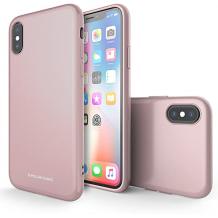 Силиконов калъф / гръб / Molan Cano Glossy Jelly Case за Apple iPhone XR - светло розов / гланц / брокат