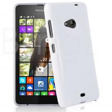 Силиконов калъф / гръб / TPU за Microsoft Lumia 535 - бял / гланц
