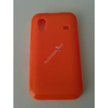 Силиконов калъф / гръб / TPU за Samsung Galaxy Ace S5830 - оранжев / мат