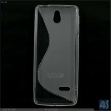 Силиконов калъф / гръб / TPU S-Line за Nokia 515 - прозрачен