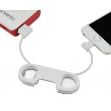 Универсален USB кабел / Universal USB Cable & Bottle Opener за Apple - бял