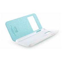 Луксозен кожен калъф Flip Cover S-View тефтер Kalaideng ICELAND за Samsung G900 Galaxy S5 / Samsung S5 - зелен