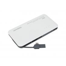 Универсална външна батерия Vennus / Universal Power Bank Vennus / Micro USB Data Cable 8000mAh - бяла