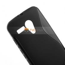 Силиконов калъф / гръб / TPU S-Line за Motorola Moto G X1032 - черен