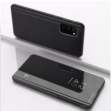 Луксозен калъф Clear View Cover с твърд гръб за Huawei P smart 2020 - черен