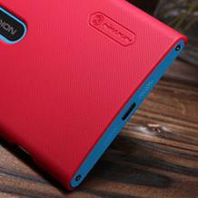 Луксозен заден предпазен твърд гръб Nillkin Grid за Nokia Lumia 900 - червен
