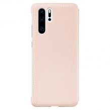 Оригинален калъф Wallet Cover 51992868 за Huawei P30 Pro - розов