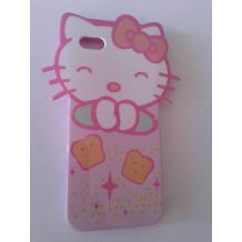 Силиконов калъф / гръб / ТПУ за Apple iPhone 5 - Hello Kitty
