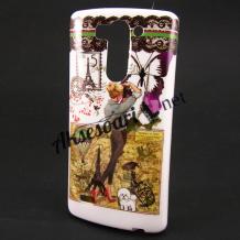 Силиконов калъф / гръб / TPU за LG G3 S / LG G3 Mini D722 - Paris girl / цветен