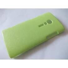 Заден предпазен твърд гръб / капак / за Sony Xperia Ion Lt28i - зелен имитиращ кожа