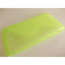 Силиконов калъф / гръб / TPU S-Line за Sony Xperia M - зелен