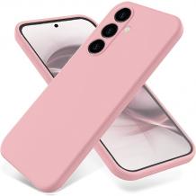 Силиконов калъф / гръб / кейс за Samsung A37 Baby Pink - светлорозов кейс със защита за камерата
