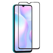 9D full cover Tempered glass Full Glue screen protector Motorola Moto G9 Play / Извит стъклен скрийн протектор с лепило от вътрешната страна за Motorola Moto G9 Play - черен