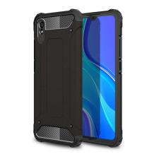 Силиконов гръб TPU Spigen Hybrid с твърда част за Xiaomi Redmi 9A - черен