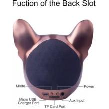 Тонколона Dog Head Bluetooth / Dog Head Bluetooth Wireless Stereo Speaker - бронзова