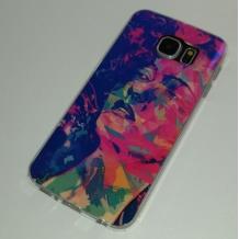 Силиконов калъф / гръб / TPU за Samsung Galaxy S6 G920 - син / момиче 